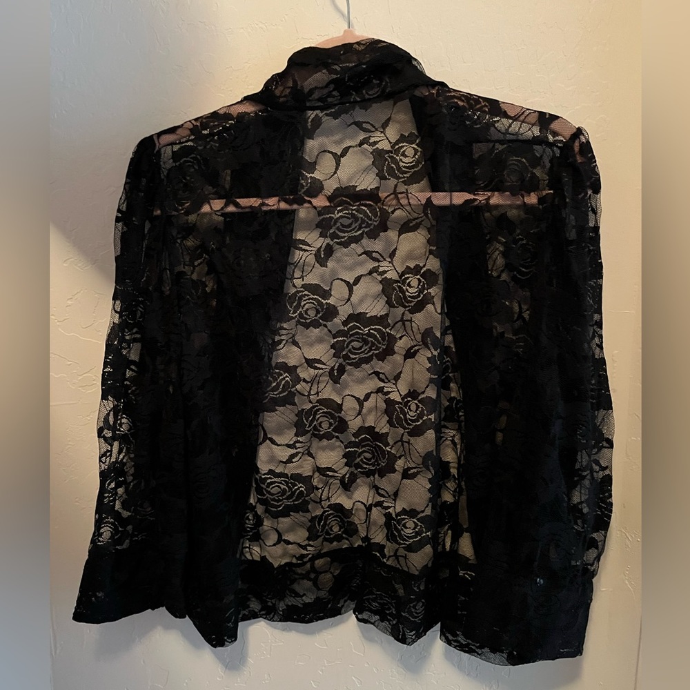 Black 2xl lace coverup